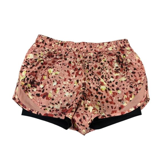RBX Women's Pink Speckled Running Shorts - Picture 1 of 7